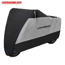 HEROBIKER오토바이 커버 Funda 모토 레인 방수 방진 UV 보호 실내 야외 오토바이 스쿠터, 2XL for 2101-2200mm_MCZ002-SR