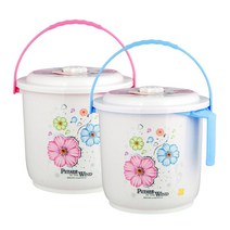 페러스 음식물 수거통 - 대 (색상랜덤) 짬처리 거름 잔반 쓰레기 종량제 청결 깔끔 비닐 채반 음식물 핸