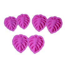3 PCS 잎 귀걸이 에폭시 수지 금형 귀 스터드 목걸이 보석 실리콘 몰드