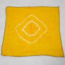 손수건 천연염색 (치자) (10인 세트)