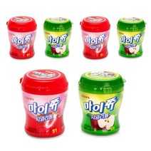 크라운 마이쮸 용기 딸기 110g x 3p + 110g x 사과 3p, 1세트