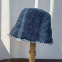 우드피카 데님 샌딩 버킷햇 벙거지