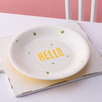 식기접시 큐트 하나 자기식기 소녀마음 샐러드 팬시 가정용 일인분 탕면 2828248799, 접시 7인치 접시 -토마토알