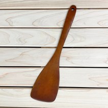 33cm 장미목 옻칠 사선 뒤집개 l 우드 나무 볶음주걱