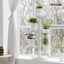 화이트가든 인테리어 화분받침대 5단거치대 진열장 화분선반 식물선반 다육이화분, 5단 화분빋침대