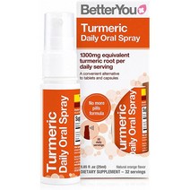 영국 베러유 BetterYou Turmeric Daily Oral Spray 터메릭 데일리 액상 스프레이 오렌지향 25ml, 1팩