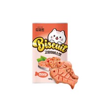 너를위한디저트 고양이 캣닢 비스켓 연어 100g, 연어 3개, 1세트