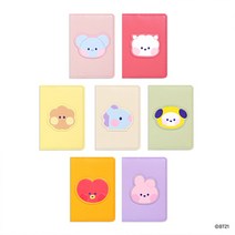 BT21 미니니 레더 패치 카드 수납 홀더 명함 케이스 사진 수납, 타타(TATA)