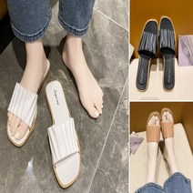 방수 재질로 비가 와도 OK! 유연한 재질 편안한 착화감 가벼운 무게 여성 슬리퍼 등원룩 샌들(230-255mm)