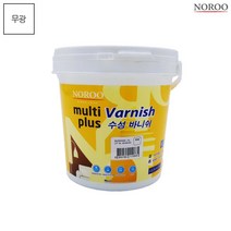 멀티플러스 수성바니쉬 목재용 투명 무광 1L 스테인 목공용