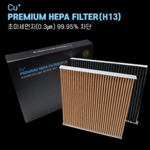 카띵(car thing) 맑은숲 차량용 자동차 헤파13등급 에어컨 필터 PM 0.3 초미세먼지, 쉐보레 ,트렉스 / 더뉴트렉스