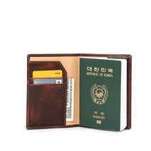 마뜨 이니셜각인서비스 아도방 여권지갑 여권케이스(투톤브라운)w34951