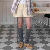 여자 코듀로이숏팬츠 골지 a라인 밴딩 반바지