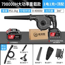 충전식 집진기 고출력 먼지 제거 공방 톱밥 청소기 무선 목공 흡입기 가정용 휴대용 차량용 송풍기 제설기, 고급형 (배터리 1개)