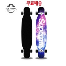 지산 롱보드 42 46인치 댄싱 입문용 초보 스케이트보드 BD301, LED발광바퀴, 10