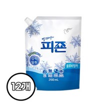 피죤 섬유유연제 리필용 블루비앙카 2100ml X12개 수건 의류냄새제거 고농축 섬유향수, 상세페이지 참조, 상세페이지 참조, 상세페이지 참조