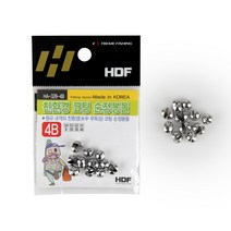 해동 무독성 코팅 순정 좁쌀 조개 봉돌 바다 민물 HA-326