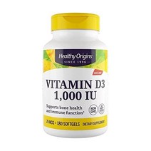 Origins비타민D31 000IU(Non-GMOBone글루텐 프리)180Softgels 소프트겔, 180개(1팩)