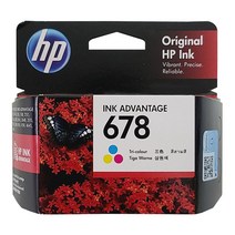 HP NO.678 정품잉크 CZ107AA CZ108AA HP2645 HP3540, 컬러(CZ108AA), 5개