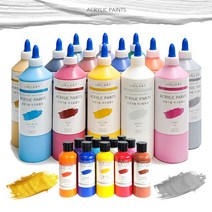 아크릴물감 대용량 전문가용 발색좋은 취미 화방 아크릴물감세트, 100ml_골드(펄)