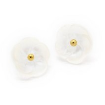 HENGC-작은 핑크색 녹색 꽃 금속 셔츠 단추 의류 패션 화이트 드레스 장식 DIY 공예 액세서리 도매, 12mm 20pcs, White, 04 White_01 12mm 20pcs