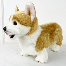 위드펫 리얼 강아지 인형 웰시코기, 24cm, 브라운 외