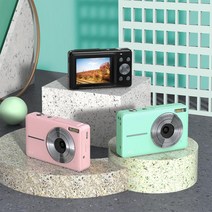 감성 미러리스 카메라 1080p 브이로그 입문자용 디지털 독일 유튜버 미니 디카 풀프레임 레트로 빈티지, 단일사이즈, 블랙 스탠다드