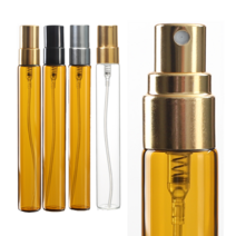 향수 용기 스프레이 공병 투명 브라운 휴대용 화장품 리필용기, AI골드캡 투명스프레이15ml