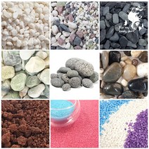 자갈 백 흑 홍 옥 오색 삼색자갈 맥반석 칼라, 백자갈 15kg, -1호 2-4mm