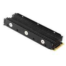 NGFF M.2 방열판 Al 시트 열 전도성 실리콘 웨이퍼 냉각 군함 NVME 2280 m.2, 02 Black