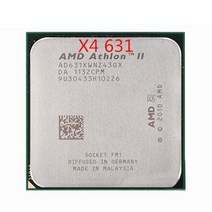 파워딜 AMD Athlon II X4 631 FM1 쿼드 코어 CPU 100% 제대로 작동하는 데스크탑 프로세서, 한개옵션0