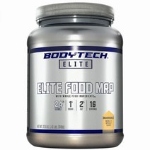 BodyTech Elite Elite Food MRP 전체 식품 성분 포함 식사 대체 Snickerdoodle1.41파운드/16인분