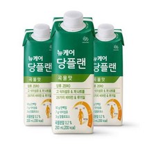 웰라이프 영양보충 뉴케어 당플랜 곡물맛 200mlx30팩 1박스 (스마일팩) 고단백 간식 노인식 영양균형식 체중조절, 12set