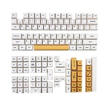 126keys/세트 염료 승화 키 캡 XDA 프로파일 기계 키보드 PBT 키 캡, 꿀벌 우유 일본어