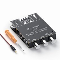블루투스 미니 앰프 길거리공연 매장용 리시버 통기타 올인원 fosi audio zk-1002t 증폭기 보드 고음 및 저음 조정 서브우퍼 2 채널 고출력 오디오 스테레오 베이스, 3-은