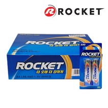 로케트 건전지 AA (LR6) 알카라인 카드형 20개입(40알), 1개, 20개
