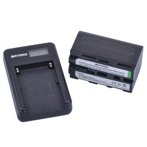 1Pc 5200mAh NP-F770 NP F770 배터리 + LCD USB 충전기 소니 F960, 한개옵션0