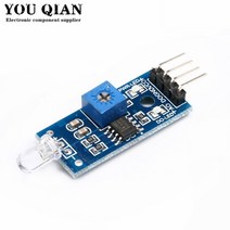 3.3V-5V 4 핀 포토 다이오드 모듈 LM393 Arduino Raspberry Pi 감광성 감지 스위치 용 센서, 한개옵션0