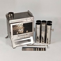 초경량 티타늄컵 캠핑 하이킹 등산 2세대 그린스토브 소형 난로 GreenStove FP 2 야외 장작 스토브 텐트 난방 이너, 작은 벽난로 2.0 풀 세트