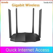 와이파이 증폭기 라우터 공유기 Tenda ac8 기가비트 라우터 광섬유 ipv6 AC12, 04 Add Au Plug, 01 Black
