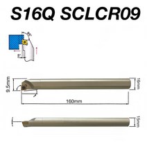 초경합금 인서트 CCMT09T304 S16Q-SCLCR09 내부 선삭 공구 홀더 Ni 도금 10 개 1 개, 02 NO toolholder, 04 CCMT09T304-HQ TSM825