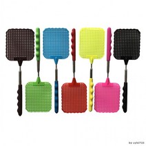 접이식 파리채 모기 파리채 내구성 파리채 안테나 파, 01.접이식 파리채 브라운