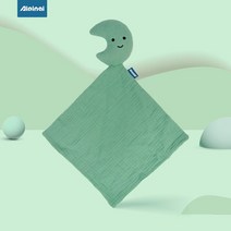 아기블랭킷 아기 코튼 모슬린 이불 수건 담요 신생아 토끼 수면 인형 키즈 패션 장난감 진정 앞치마, [07] green MOON