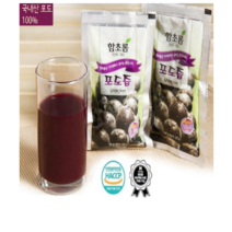 함초롬 순수 100% 천연 과일즙[100ml]포도즙 50팩, 100ml, 500개
