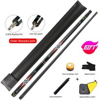 당구 큐대 3쿠션 고급 개인큐 큐 탄소 섬유 풀 큐 스틱 팁 조인트 큐 탄소 기술 큐, 11.5mm, as-1f