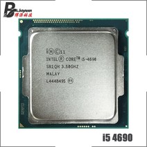 해외 배송 인텔 코어 i5-4690 i5 4690 3.5 GHz 쿼드 CPU 프로세서 6M 84W LGA 1150, 한개옵션0