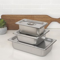 리빙패밀리 스텐밧드 바트 밧트 뚜껑 업소용 반찬통, 2인치, 1/4, 밧드(본체)