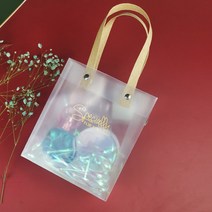 투명선물백 장미데이 100일기념 1주년 쥬얼리샵 매장 성인의날 결혼 기념일 웨딩 돌잔치 답례품 여자 남자친구 연인 고급 생일 발렌타인 화이트 빼빼로(19X13.5X7 골드 1P)