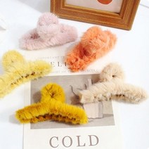 휴템 반묶음 올림머리집게핀 왕집게핀 퍼헤어 털집게핀 헤어악세라리