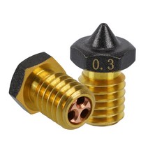 3D프린터필라멘트 3/2/1pcs CHT 노즐 E3D V6/MK8/V6 PTFE 황동 구리 0.2/0.3/0.4mm 흐름 압출기 1.75mm Hot, 01 0.2mm_05 2Pcs E3d V6(PTFE)